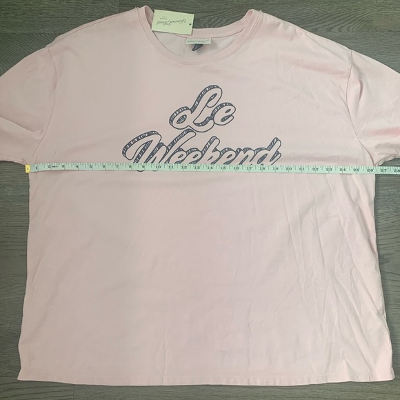 Universal Thread Le Weekend Short Sleeve Graphic T-Shirt - Size XXL - Pink - NWT - Picture 6 of 9